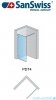 Ronal Pur PDT4 kabina Walk-in 30-100cm profil chrom szkło Satyna Lewa PDT4GSM21049